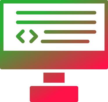 diseño de icono creativo de codificación vector