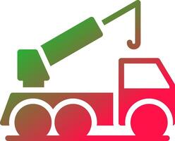 Crane Truck Creative Icon Design vector