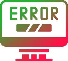 Error Creative Icon Design vector