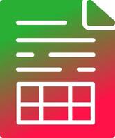 Spreadsheet Creative Icon Design vector