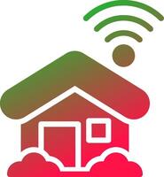 Smart Home Creative Icon Design vector