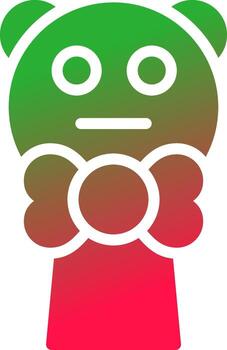 glifo degradado diseño vector