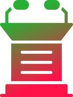 Lectern Creative Icon Design vector