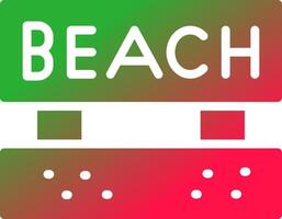 Beach Creative Icon Design vector