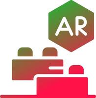 Ar Building Blocks Creative Icon Design vector