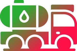 Tanker Truck Creative Icon Design vector