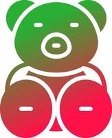 Teddy Bear Creative Icon Design vector