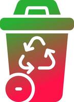 Recycling Bin Creative Icon Design vector