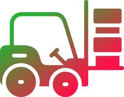 Forklift Creative Icon Design vector