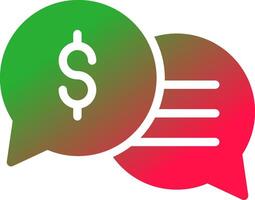 Business Dialog Creative Icon Design vector