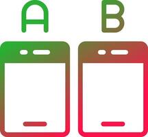 Ab Testing Creative Icon Design vector