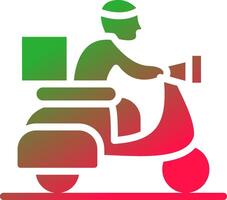 Delivery Bike Creative Icon Design vector