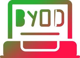 BYOD Tour Creative Icon Design vector