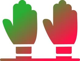 Exam Gloves Creative Icon Design vector