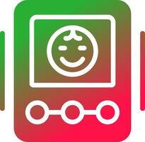 Baby Monitor Creative Icon Design vector