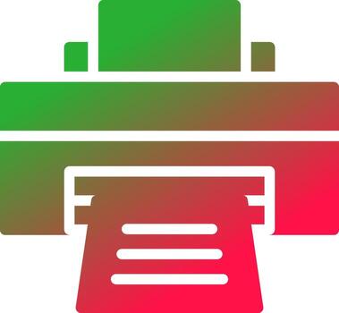 Printer Creative Icon Design vector