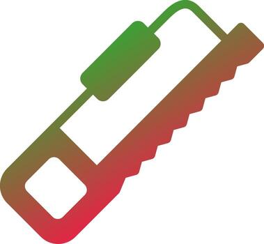 diseño de icono creativo de sierra para metales vector