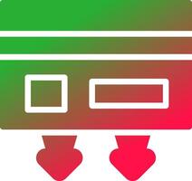 Cash Withdrawal Creative Icon Design vector
