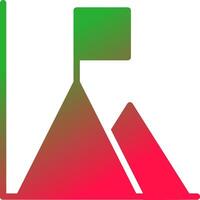 triángulo bar creativo icono diseño vector