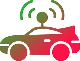 Autonomous Vehicle Creative Icon Design vector