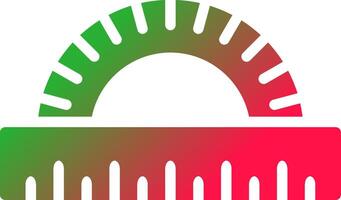 Protractor Creative Icon Design vector