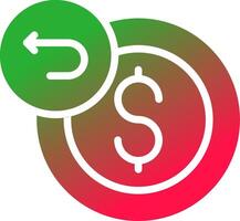 Refund Creative Icon Design vector