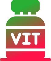 diseño de icono creativo de vitaminas vector