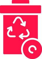 diseño de icono creativo de papelera de reciclaje vector