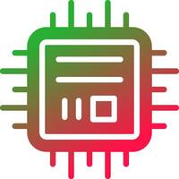 Microchip Creative Icon Design vector