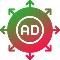 Advertising Submission Creative Icon Design vector