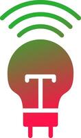 Smart Bulb Creative Icon Design vector