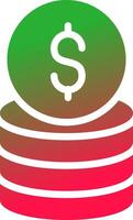Coins Creative Icon Design vector