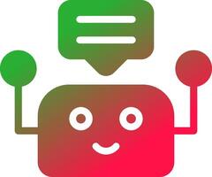 Chatbot Creative Icon Design vector