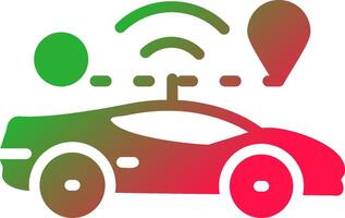 Self Driving Creative Icon Design vector