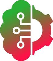 Artificial Intelligence Creative Icon Design vector