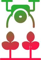 Agricultural Drones Creative Icon Design vector