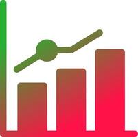 Growth Chart Creative Icon Design vector