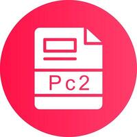 PC2 Creative Icon Design vector