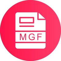 mgf creativo icono diseño vector