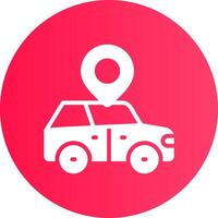 Car Location Creative Icon Design vector