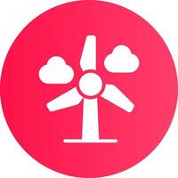 Wind Power Creative Icon Design vector