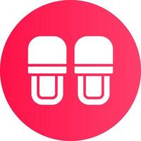 diseño de icono creativo de zapatillas vector