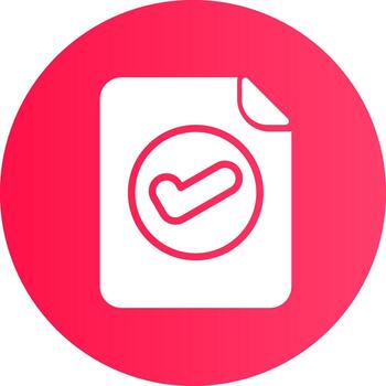 Valid Document Creative Icon Design vector