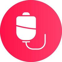 Blood Bag Creative Icon Design vector