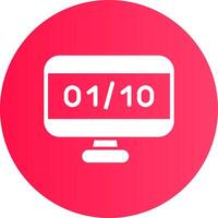 binario código creativo icono diseño vector