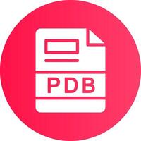 PDB Creative Icon Design vector