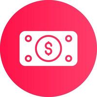 Money Bill Wave Creative Icon Design vector