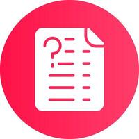 Question Creative Icon Design vector