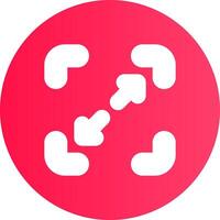 Glyph Gradient Circle Design vector