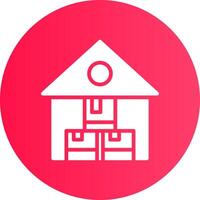 Warehouse Creative Icon Design vector